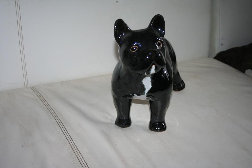 Bouledogue français noir- statue neuve, Antiquités & Art, Enlèvement ou Envoi