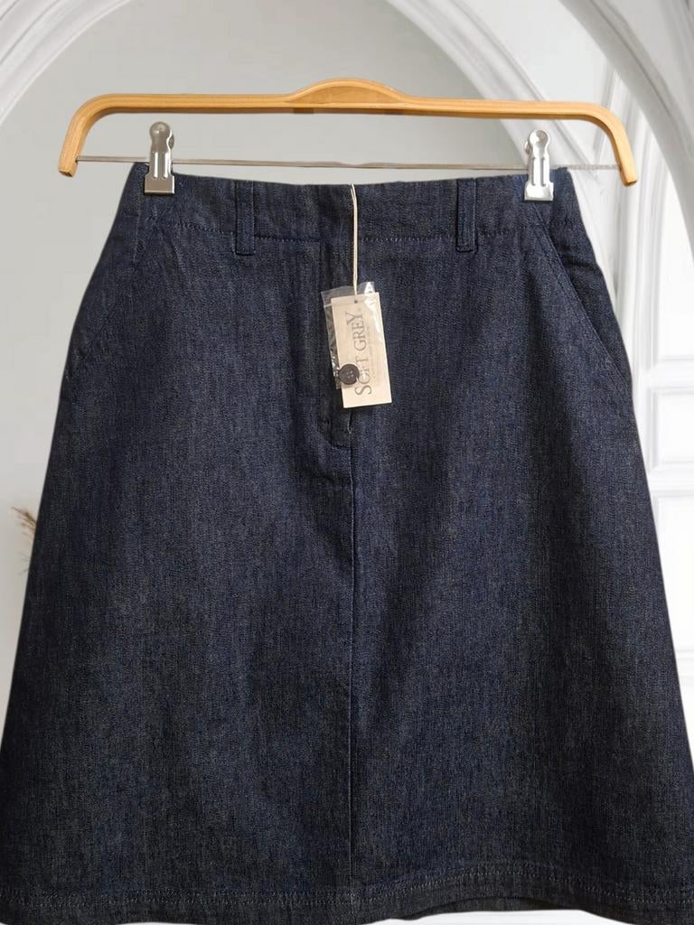 Jupe en jeans " Soft Grey ( La Redoute ) Taille 36 Neuve, Kleding | Dames, Nieuw, Maat 36 (S), Boven de knie, Soft Grey de La Redoute