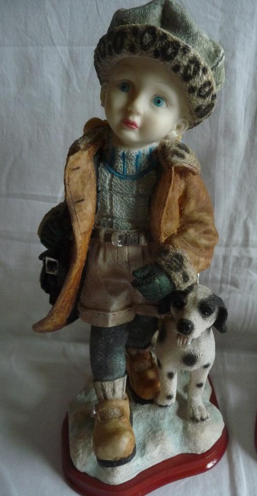 Resin beeldjes koppel jongen en meisje, Ophalen of Verzenden, Zo goed als nieuw, Mens