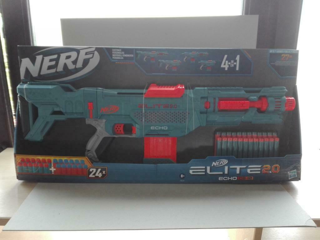 Nerf Elite 2.0 Echo CS-10 et Flechettes Nerf Elite Officiell, Enlèvement ou Envoi, Neuf