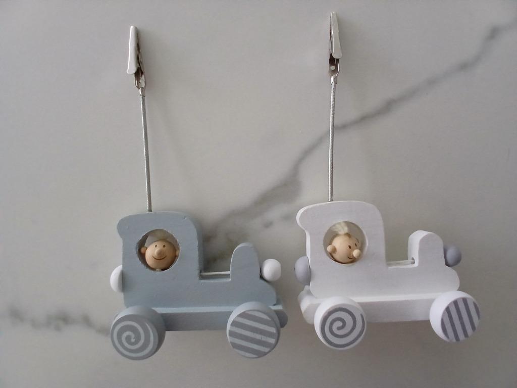 Houten treintjes/fotoclip, Kinderen en Baby's, Kraamcadeaus en Geboorteborden, Ophalen of Verzenden