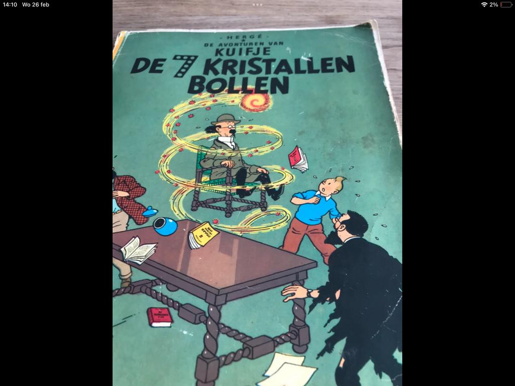 stripboek kuifje de zeven kristallen bollen, Ophalen, Zo goed als nieuw