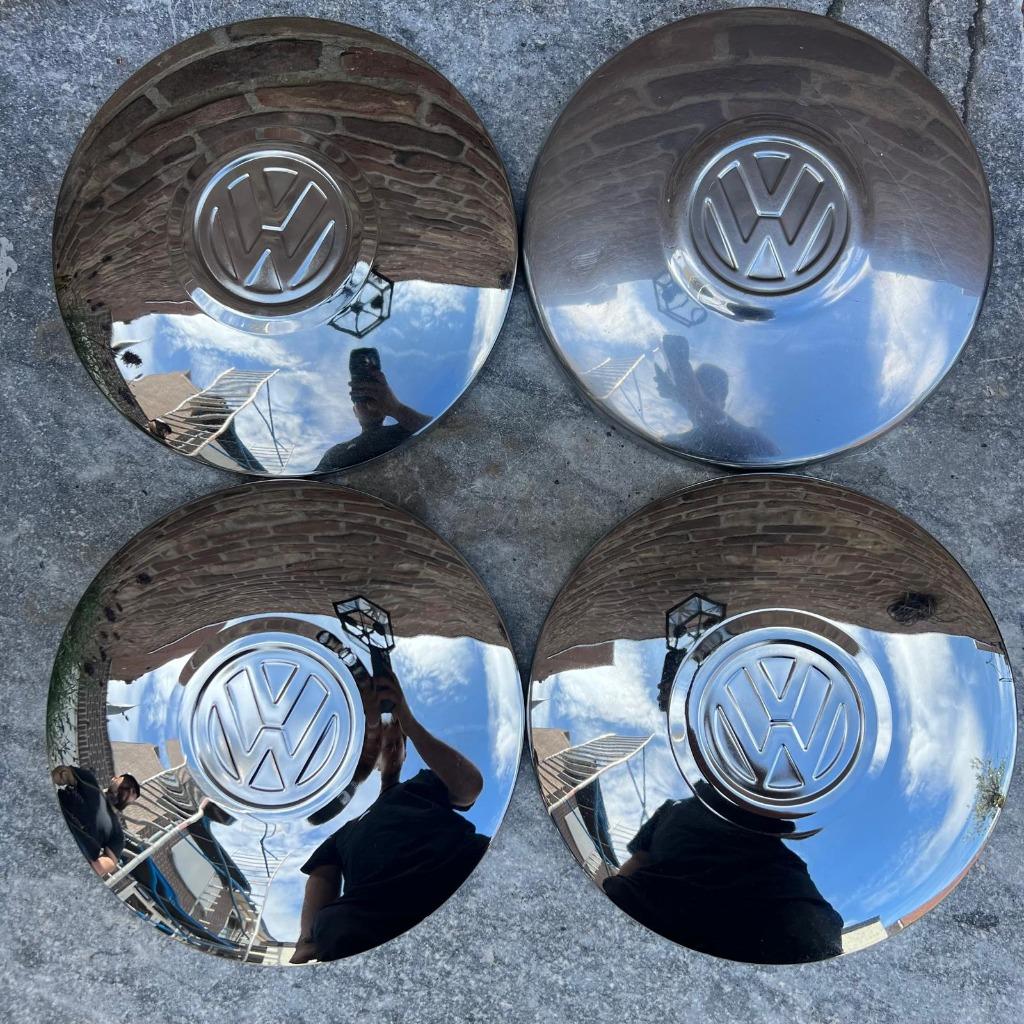VW Chromen Wieldop 4x130 Kever KG T14 68->, Auto diversen, Auto-accessoires, Gebruikt, Verzenden