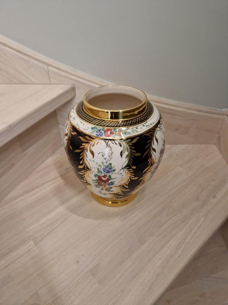 H. Bequet Quaregnon bloemenvaas, Antiek en Kunst, Ophalen