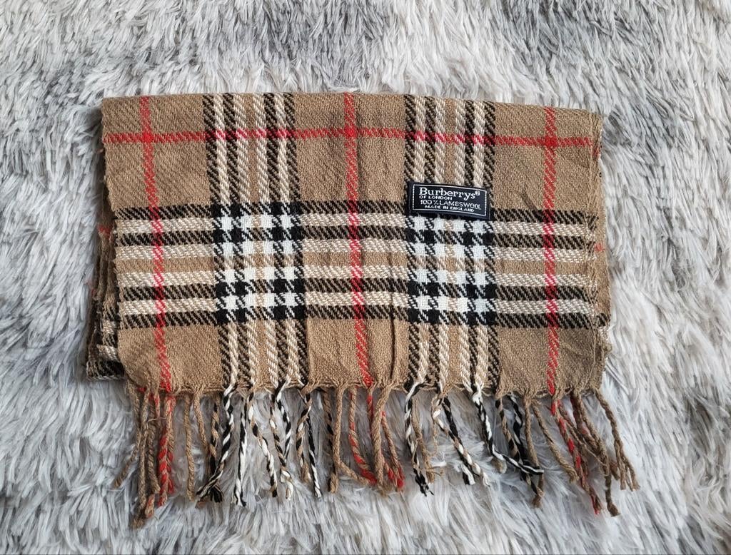 Écharpe Burberrys Vintage – 100% Lambswool, Enlèvement ou Envoi, Comme neuf, Burberry, Écharpe