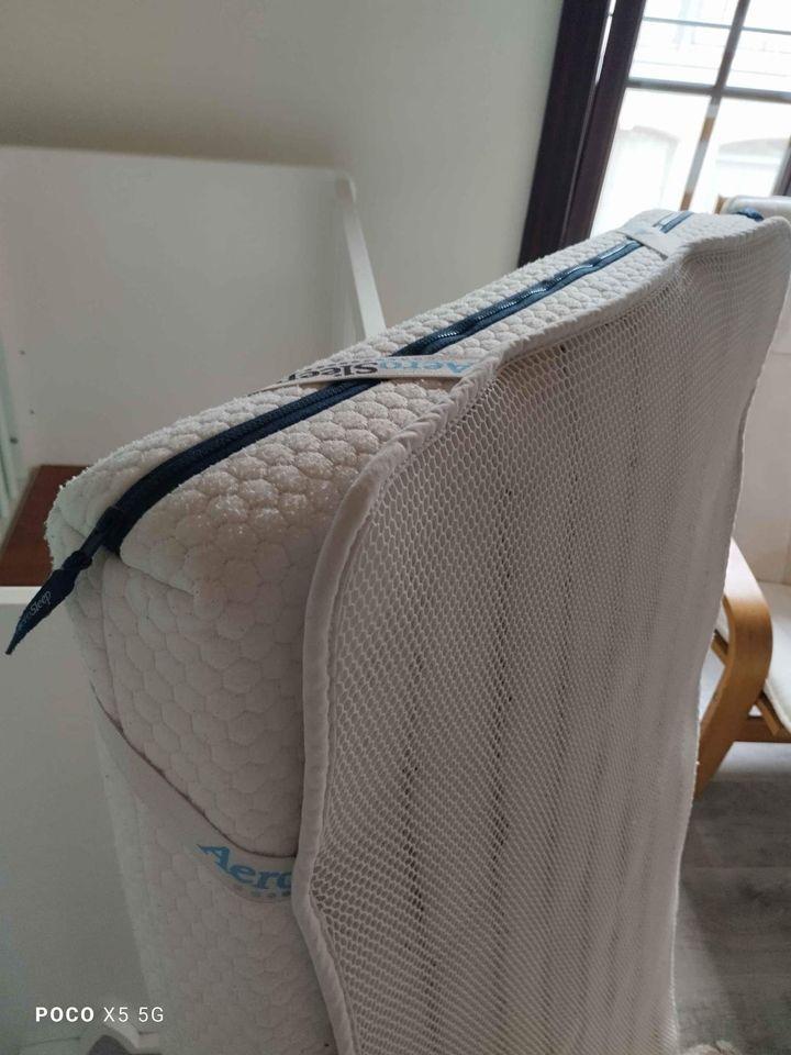 Aerosleep matras 120x60 met beschermer - vlekkeloos!, Ophalen of Verzenden, Zo goed als nieuw, Minder dan 140 cm, Matras