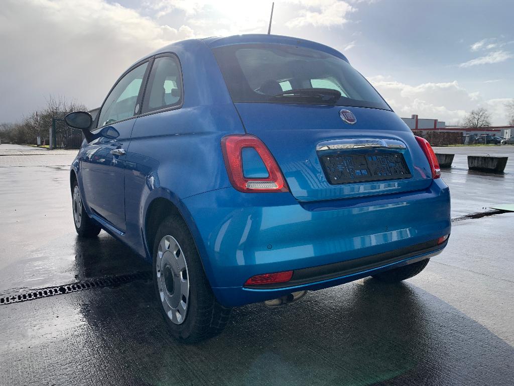 Fiat 500 1,2 Mirror/Navigatie/Airco/Bluetooth/Cruise control, 4 zetels, Stof, 4 cilinders, Blauw