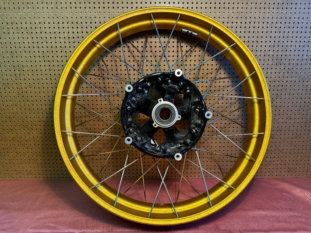 BMW GS goudkleurige velg (vooraan), Motoren, Ophalen of Verzenden, Gebruikt