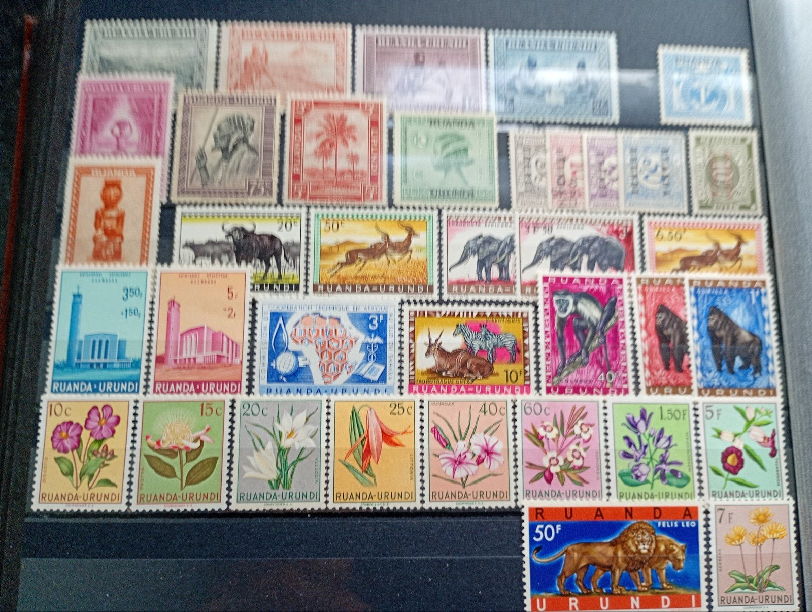 U5) joli lot de timbres des anciennes colonies de Belgique, Timbres & Monnaies, Enlèvement ou Envoi