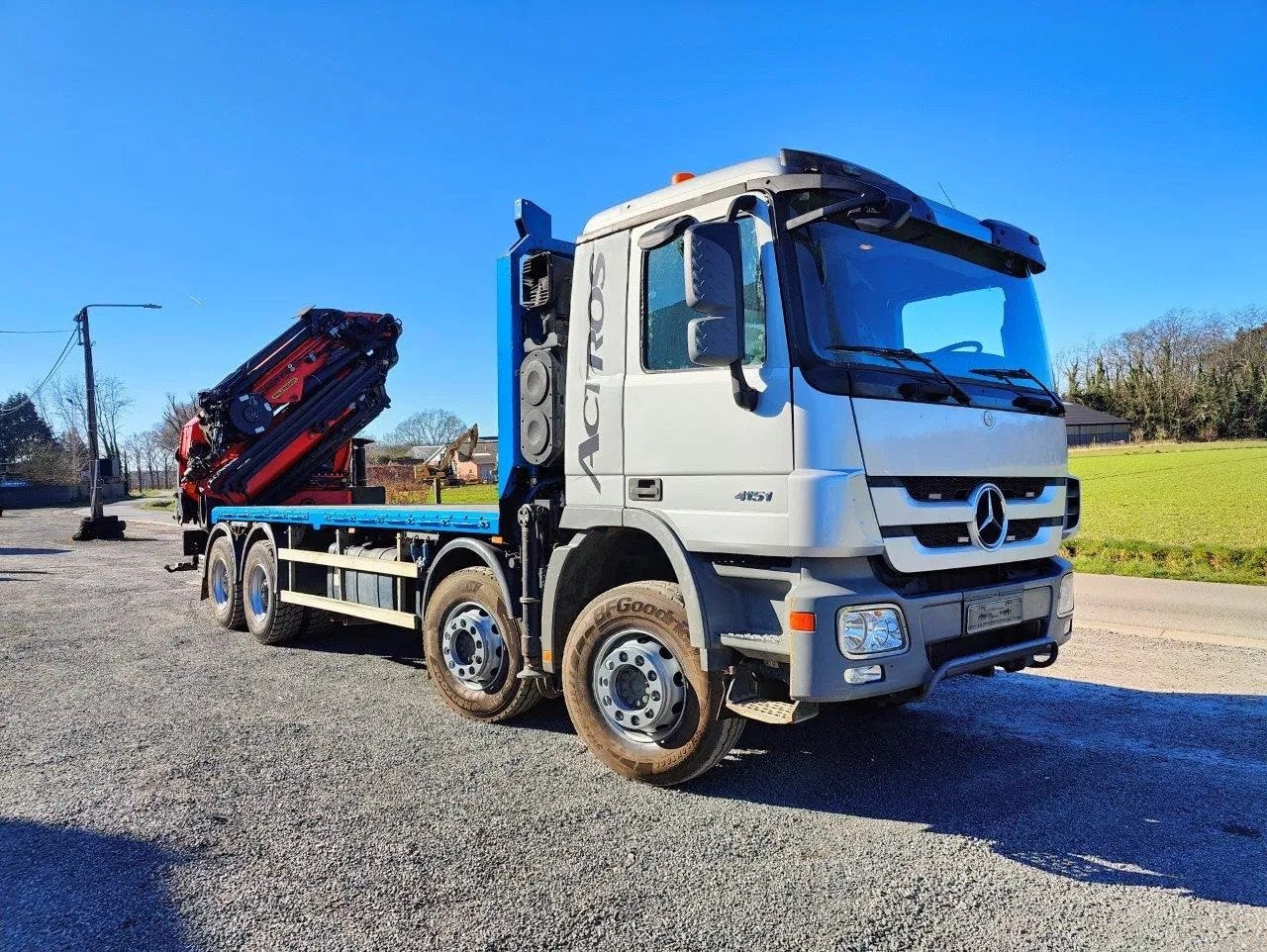 Mercedes-Benz Actros 4151 V8 8x4 Dakdekkerskraan / montagekr, Achat, 375 kW, Entreprise, Mercedes-Benz