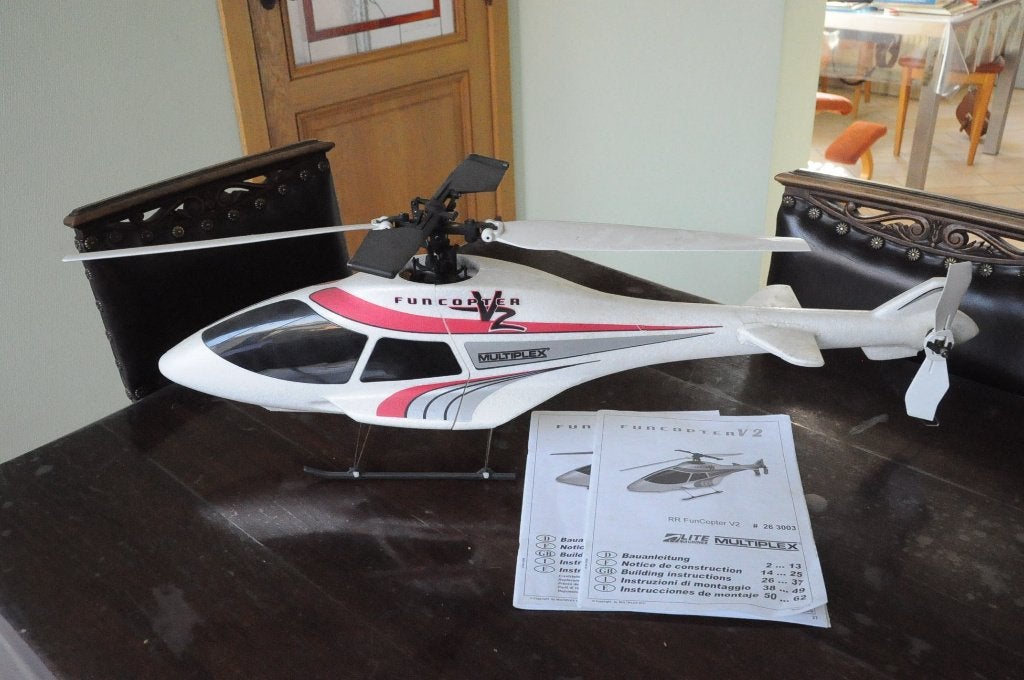 rc heli funcopter, Enlèvement ou Envoi, Utilisé, Électro, Hélicoptère