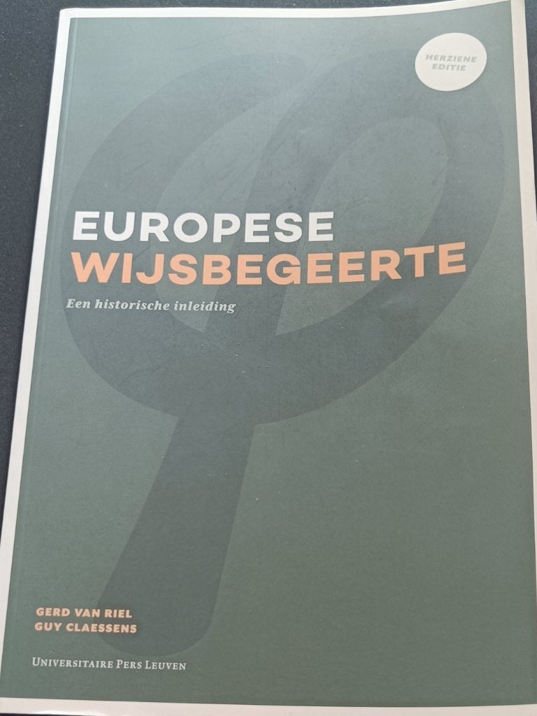 Europese wijsbegeerte, Boeken, Studieboeken en Cursussen, Ophalen of Verzenden, Zo goed als nieuw, Hoger Onderwijs