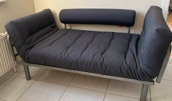 Zetelbed, Ophalen, Zo goed als nieuw, Eenpersoons, Rechte bank
