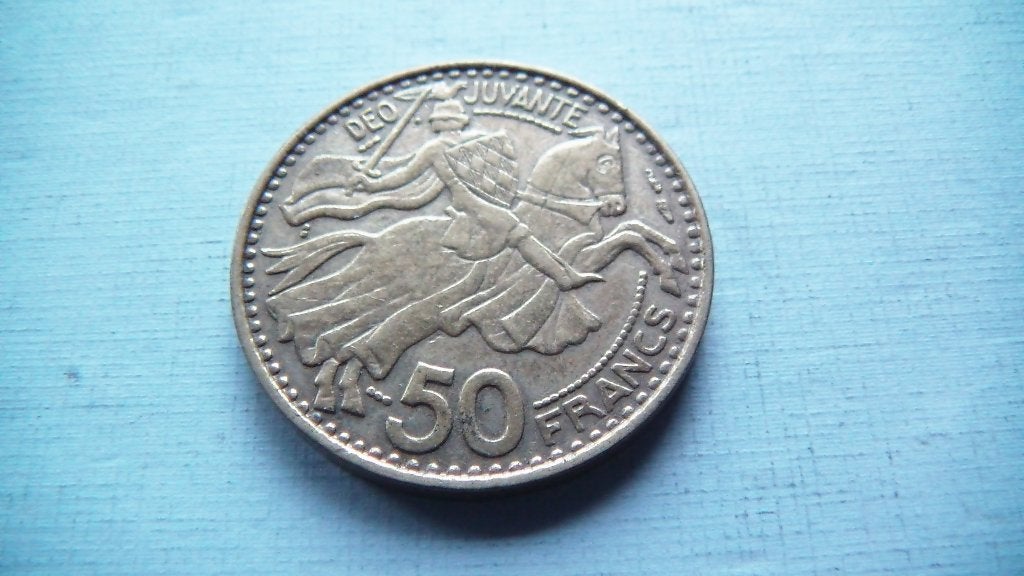 monaco 50 francs 1950, Enlèvement