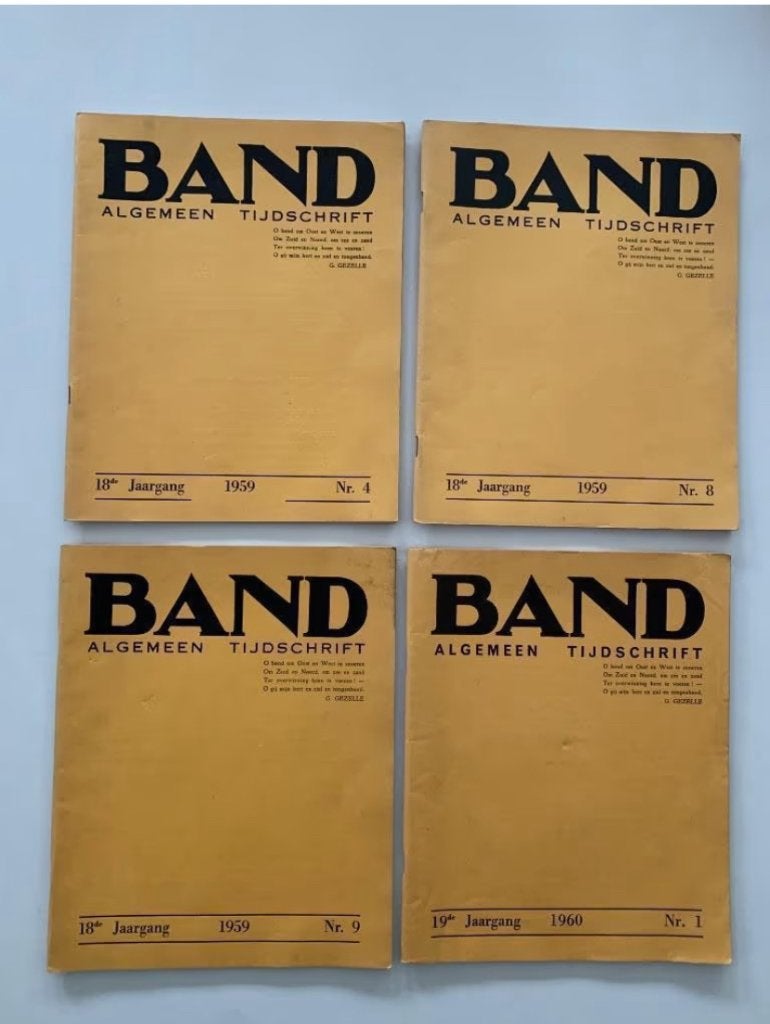 Band algemeen tijdschrift, 1959 nr 4, 8 en 9; 1960 nr 1, Ophalen of Verzenden, Tijdschrift