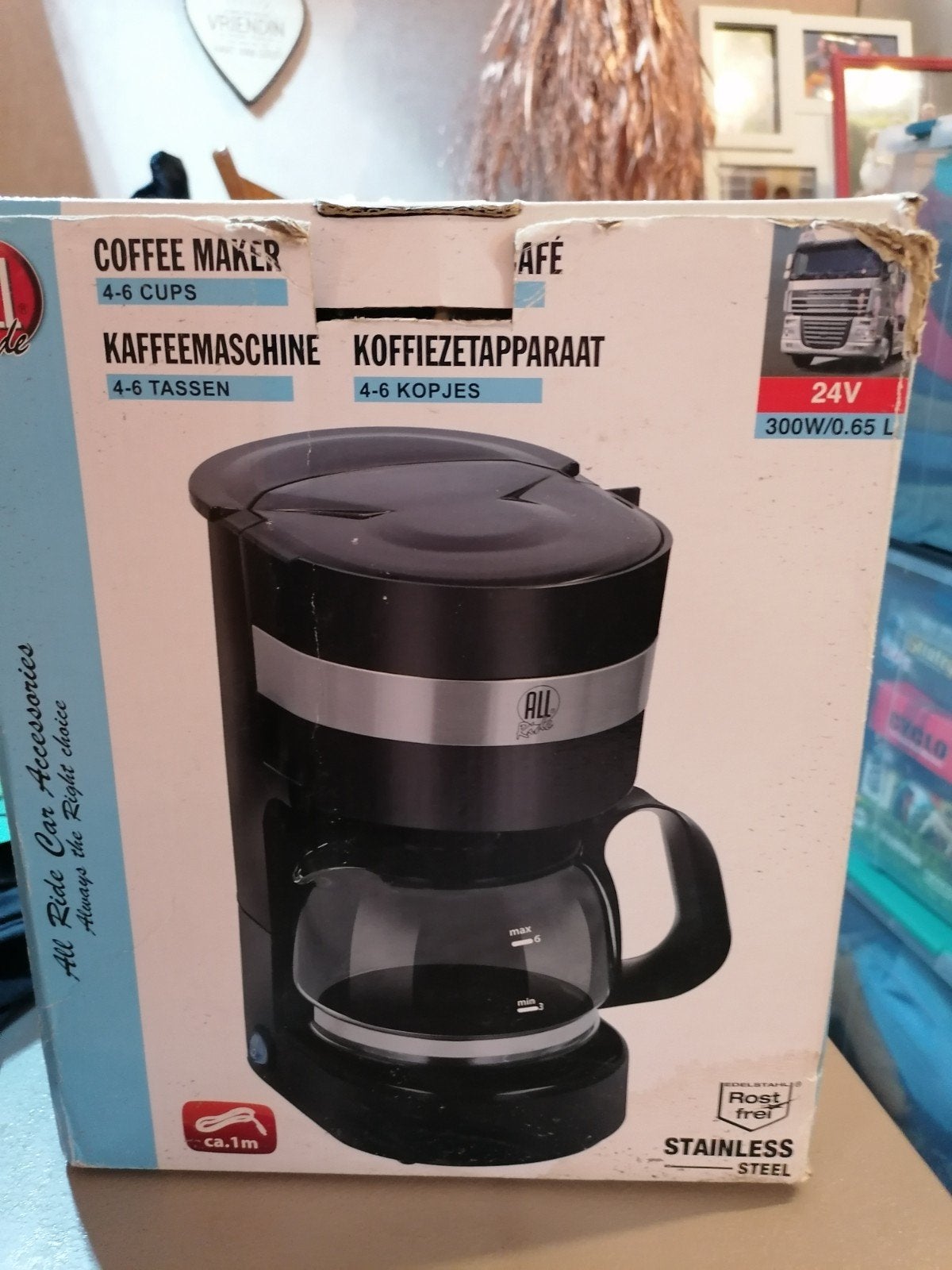 Koffiezet voor in de vrachtwagen 24 volt, Ophalen, Gebruikt, Koffiemachine, Gemalen koffie