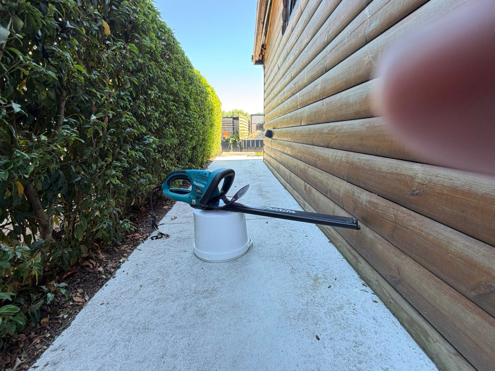 Makita UH5570 elektrische heggenschaar – 55 cm / 550 W, Tuin en Terras, Ophalen, Gebruikt, Elektrisch