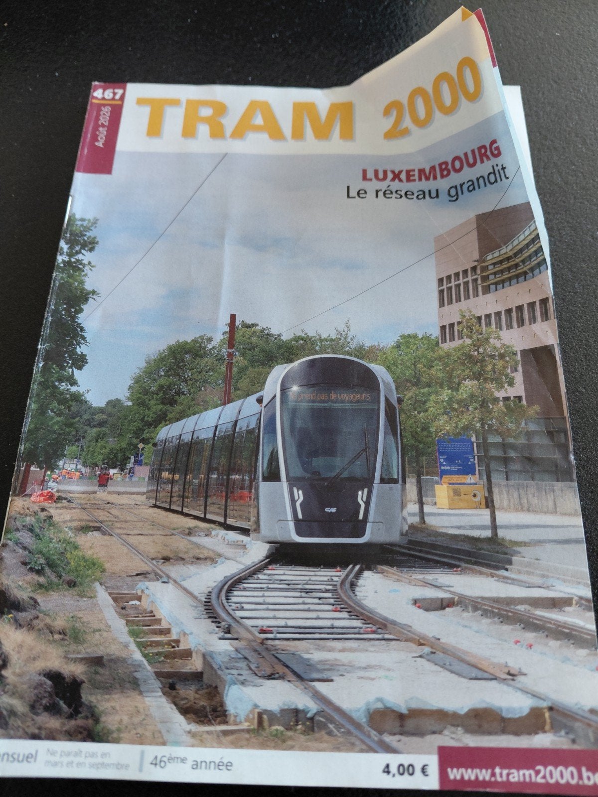 Revue Tram 2000 N467, Collections, Enlèvement ou Envoi, Comme neuf, Tram, Livre ou Revue