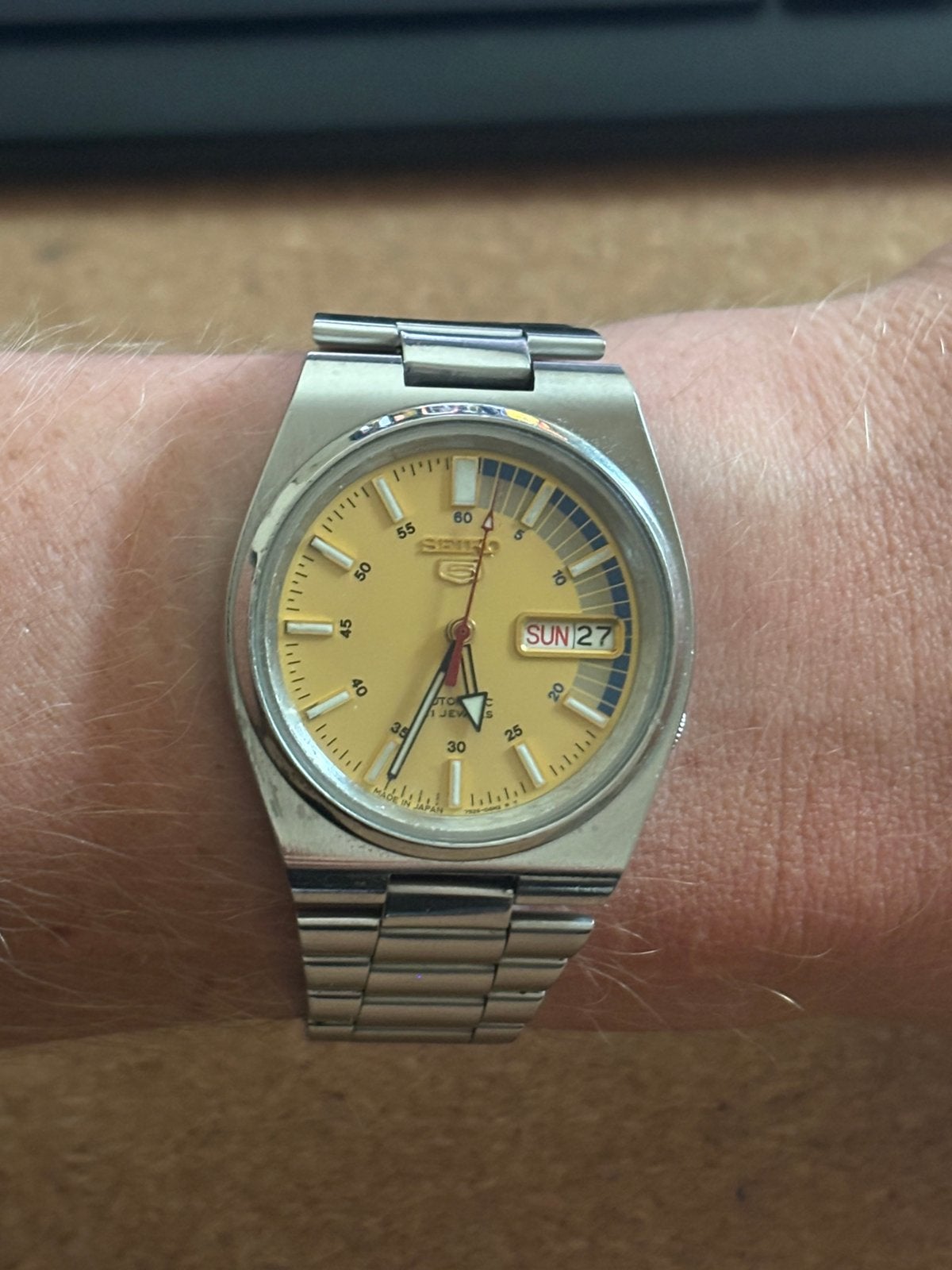 Seiko 5 70s, Handtassen en Accessoires, Horloges | Antiek, Ophalen, Seiko