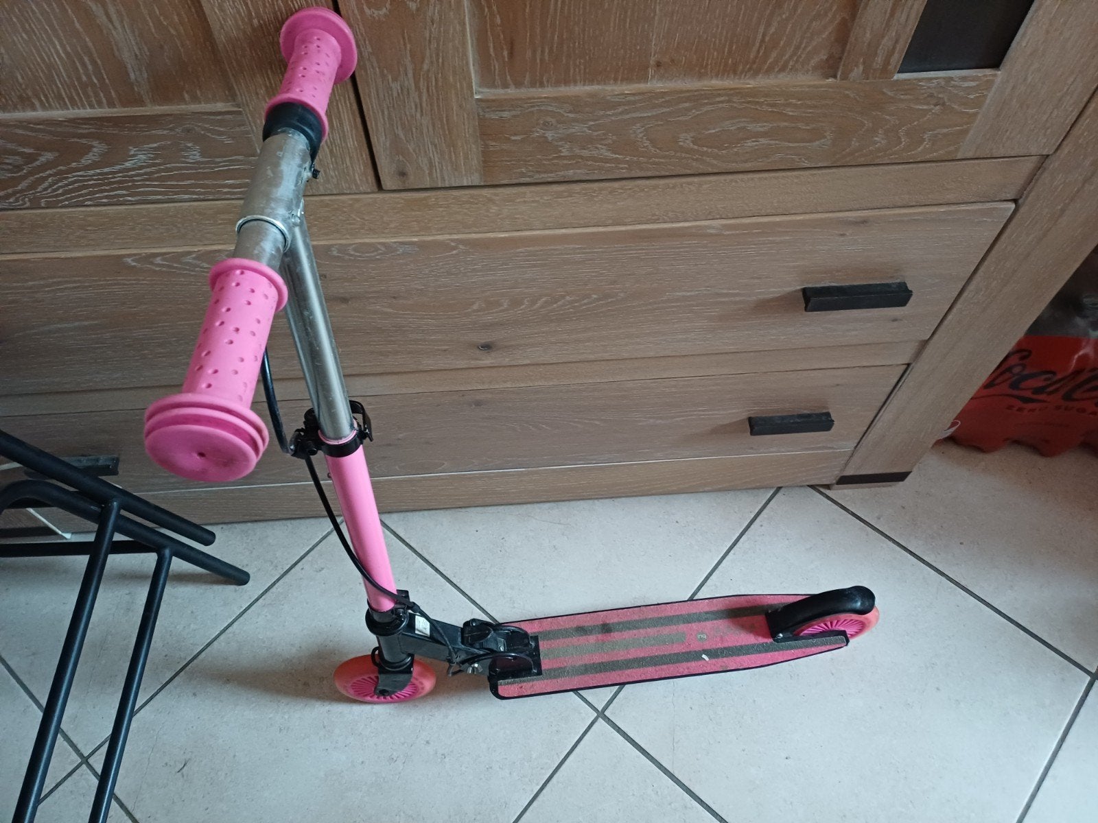 Trottinette rose pour enfants, Vélos & Vélomoteurs, Trottinettes, Enlèvement, Utilisé, Step simple