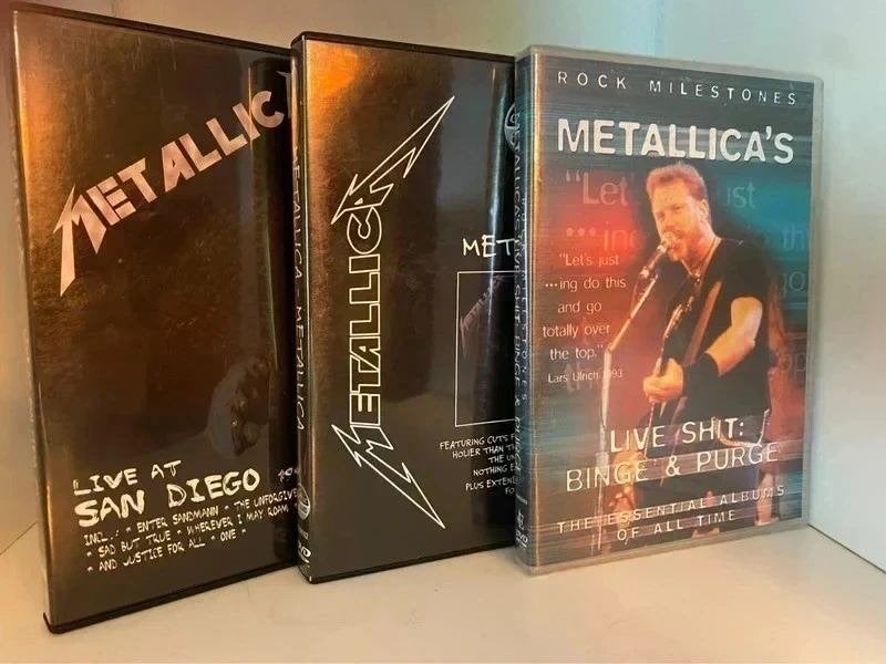 Metallica 3 dvds, Verzenden, Gebruikt, Concert