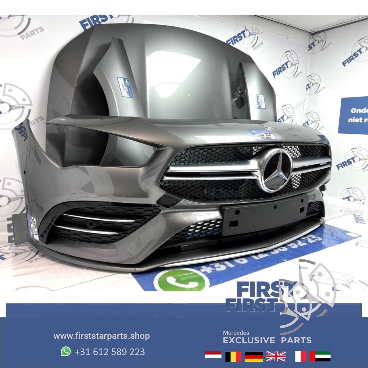 W118 C118 CLA AMG LINE VOORKOP GRIJS origineel Mercedes 2018, Utilisé, -, Avant, -