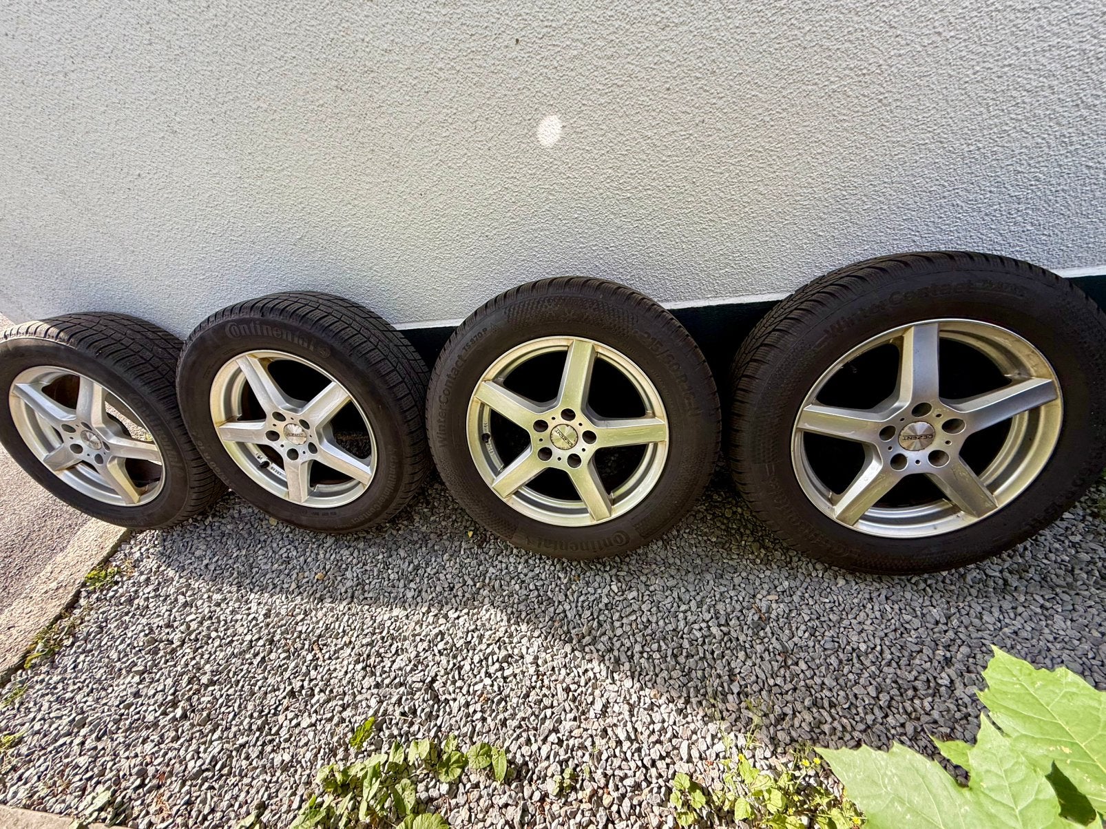 215 60 16 velgen en banden voor VW Passat, Ophalen, 16 inch, Banden en Velgen, Winterbanden