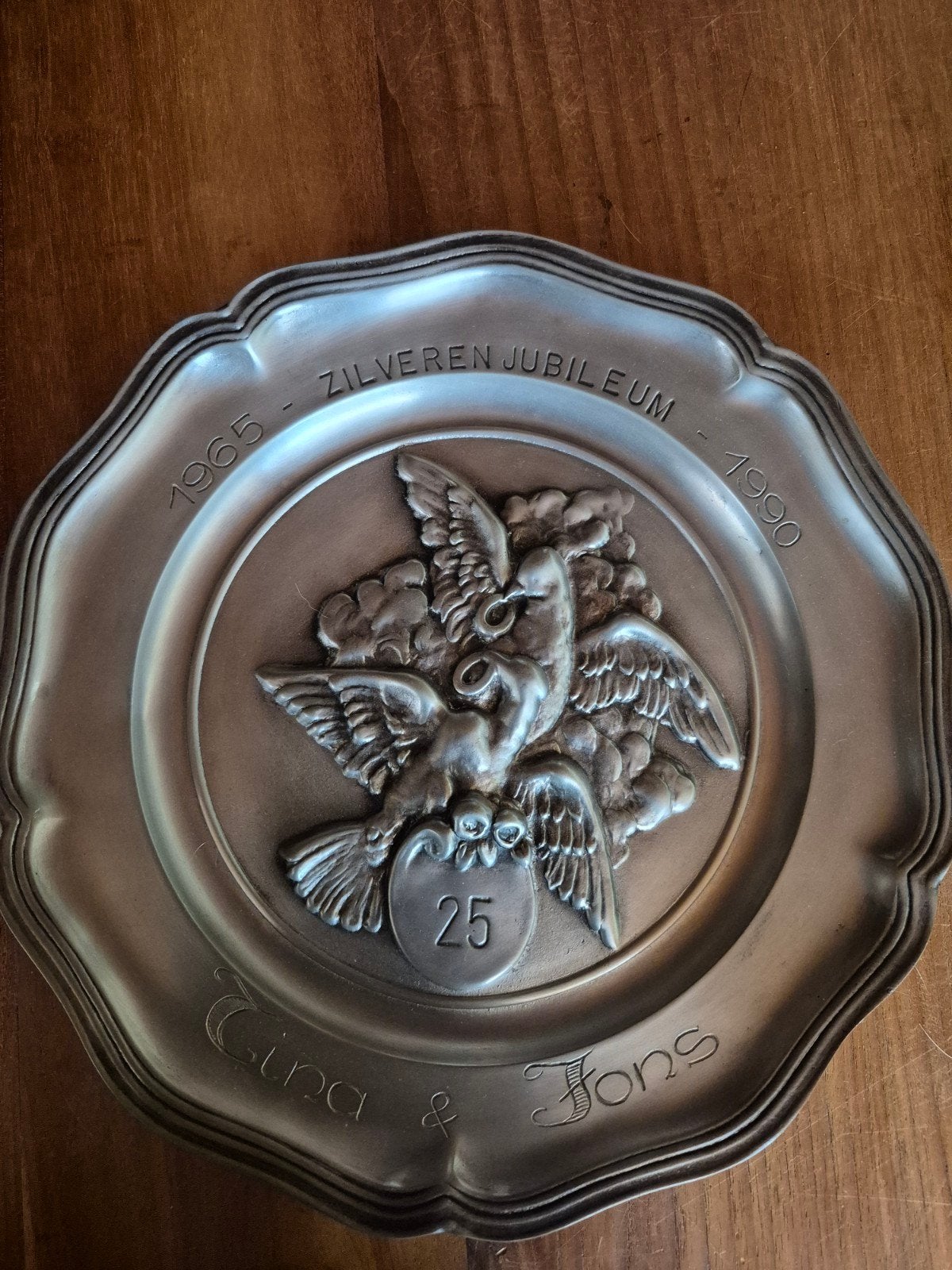Tinnen schotel, Antiek en Kunst, Antiek | Tin, Ophalen