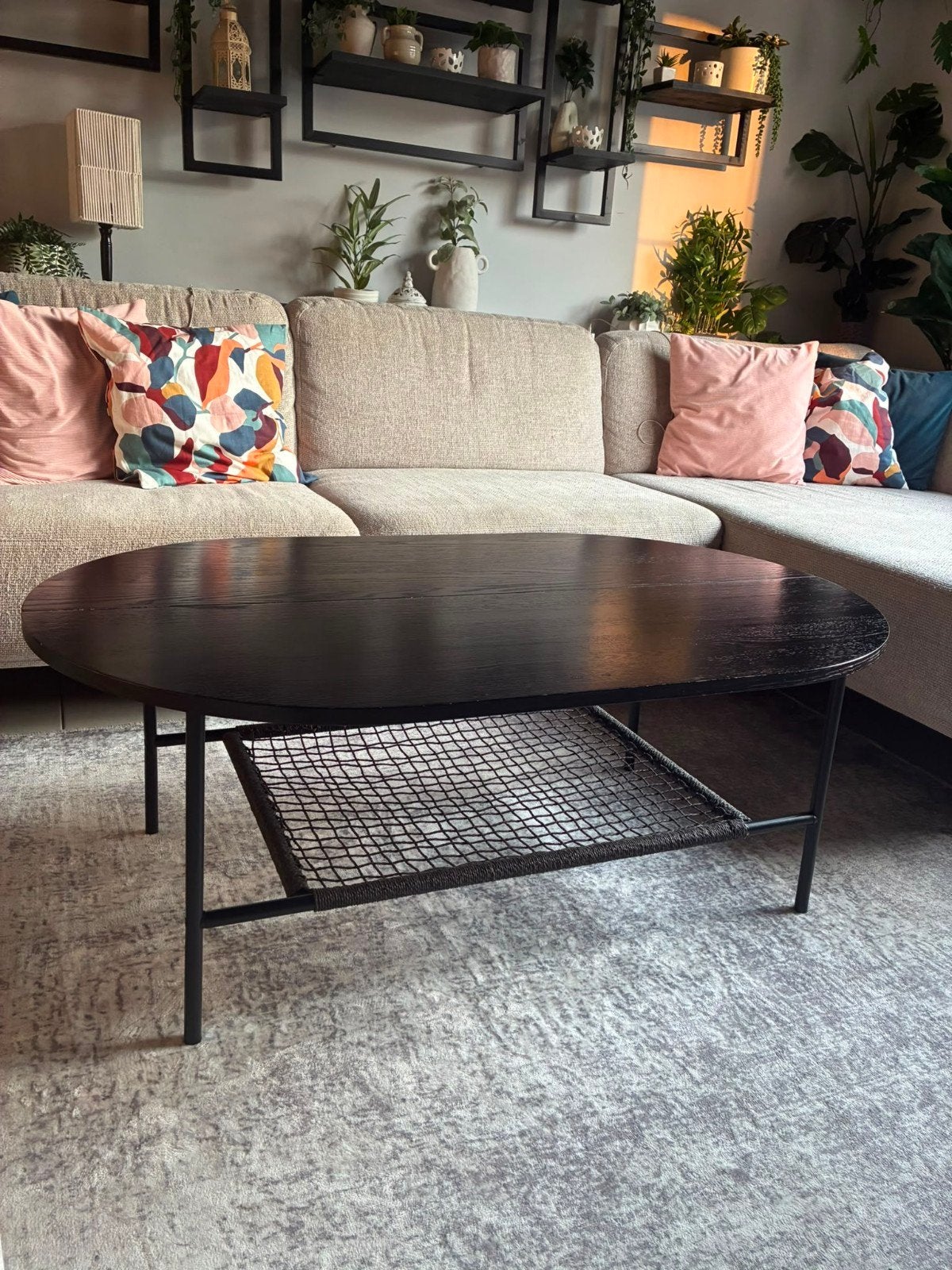 Table bois +4 chaises fer forgé osier     lire description, Osier
