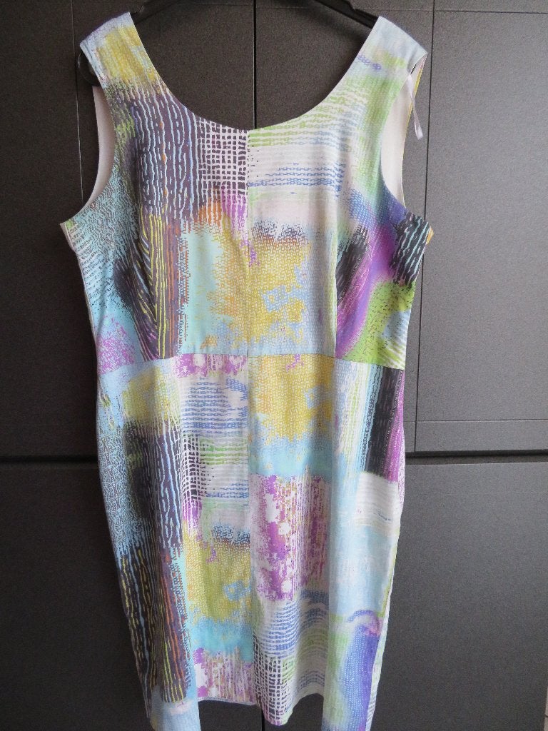 Mouwloos kleedje, Kleding | Dames, Meerkleurig, Maat 46/48 (XL) of groter, Ophalen of Verzenden, Knielengte