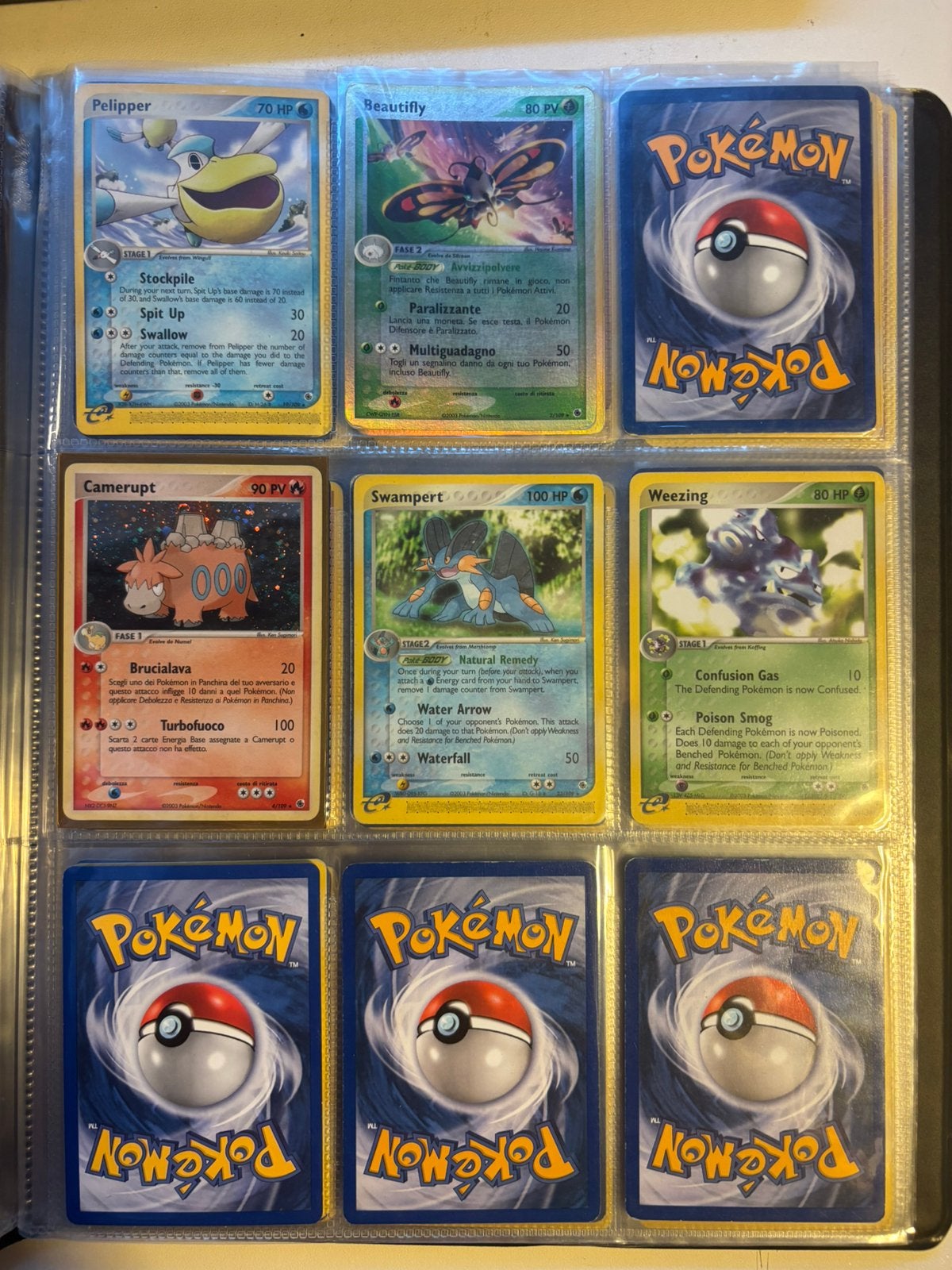 Pokemon kaarten EX Ruby&Sapphire, Ophalen of Verzenden, Gebruikt