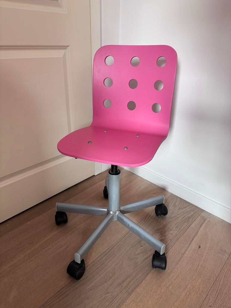 Chaise de bureau Ikea enfant rose, Enlèvement, Comme neuf, Rose, Chaise de bureau
