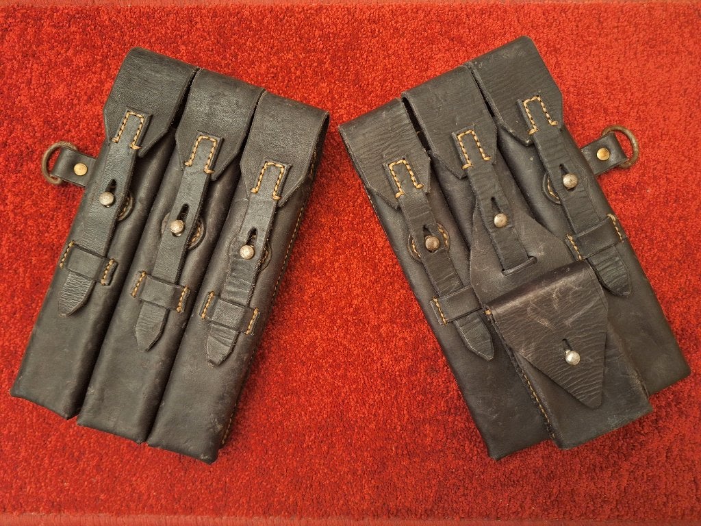 Duitse MP38u40 ladertassen, Verzamelen, Militaria | Tweede Wereldoorlog, Ophalen