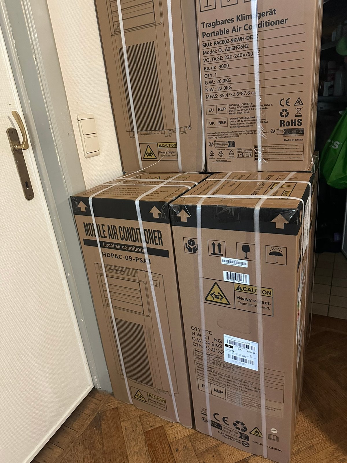 CLIMATISEUR MOBILE 9000 BTU NEUF – DISPONIBLE IMMÉDIATEMENT, Electroménager, Climatiseurs, Comme neuf, Enlèvement, Télécommande