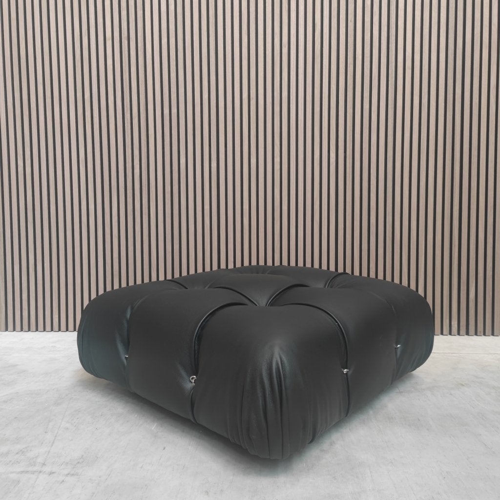 Vintage B&B Italia Camaleonda element – Zwart leder, Enlèvement ou Envoi