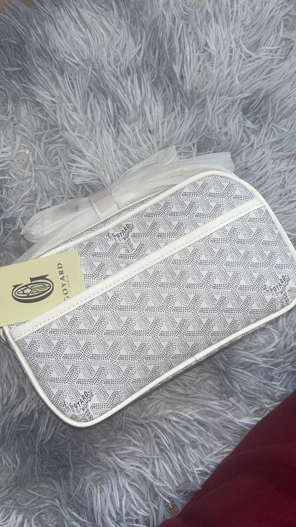 Goyard tas, Wit, Nieuw, Leer, Ophalen