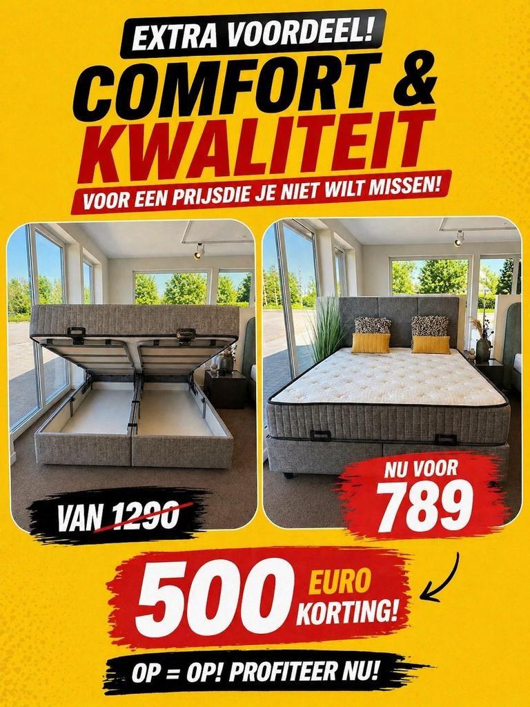 Boxspring set, Ophalen, Zo goed als nieuw