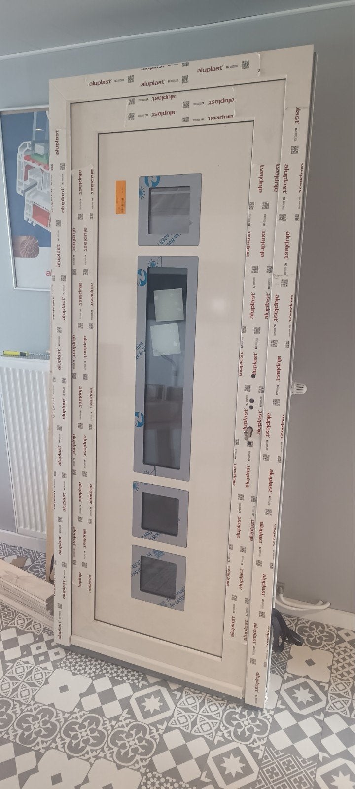 Nieuwe PVC voordeur, Ophalen, Nieuw, Glas, Buitendeur