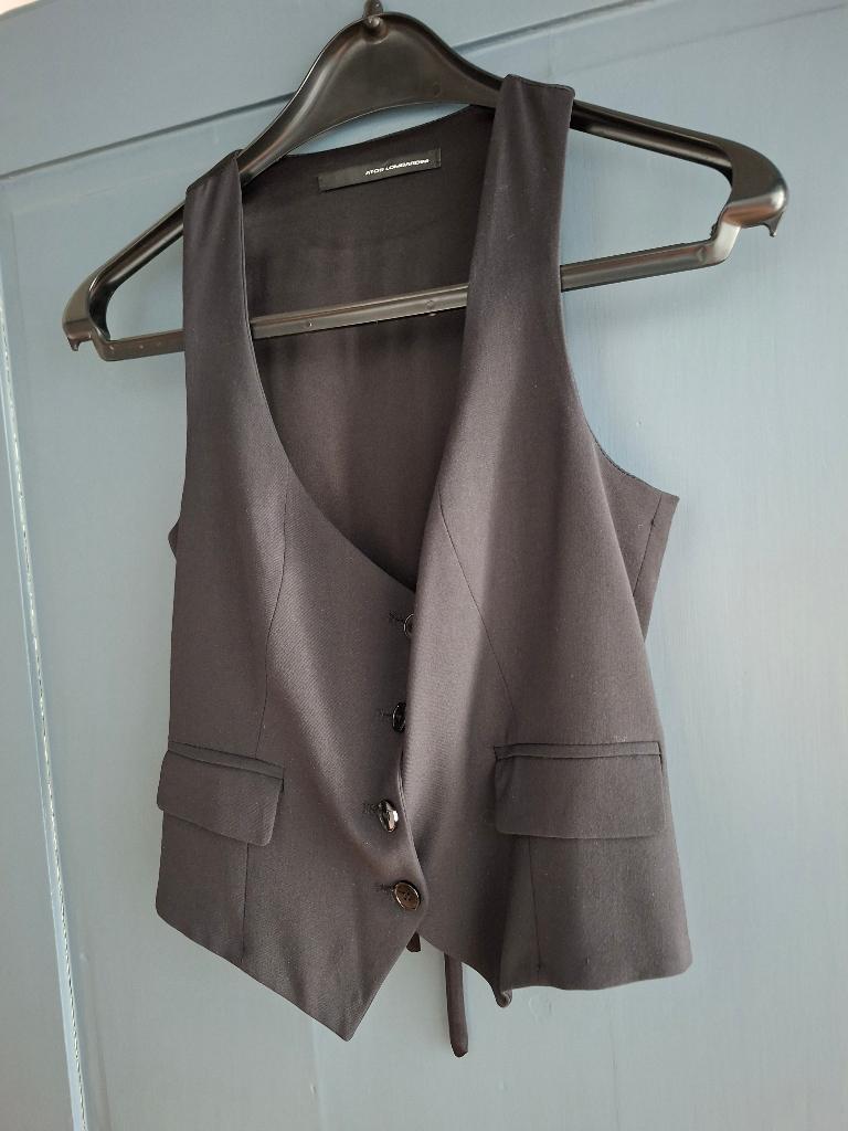 Gilet Atos Lombardini, Kleding | Dames, Truien en Vesten, Atos Lombardini, Zwart, Ophalen of Verzenden, Zo goed als nieuw