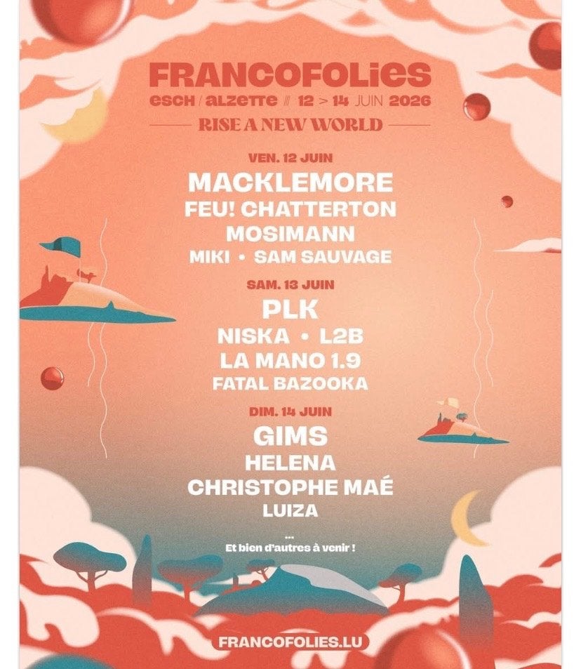Une place pour vendredi francopholies esh/ arzette, Tickets & Billets, Événements & Festivals
