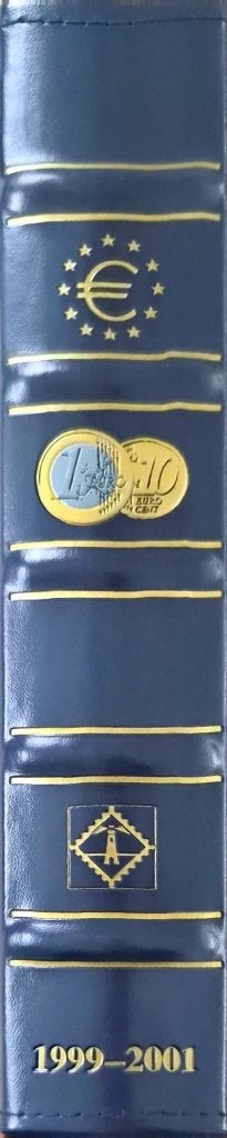 LEUCHTTURM Euro muntenalbum 1999–2001, Postzegels en Munten, Munten | Europa | Euromunten, Ophalen, België
