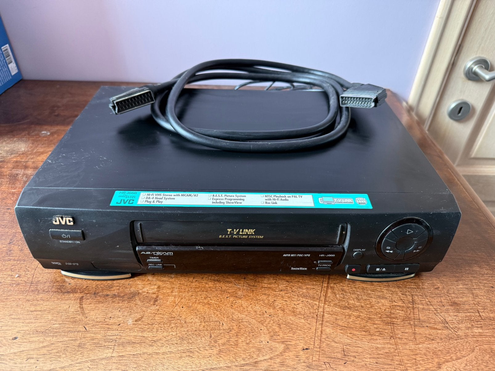 Magnétoscope JVC HR-J668 Hi-Fi Stéréo/T-V Link, Enlèvement ou Envoi, Comme neuf