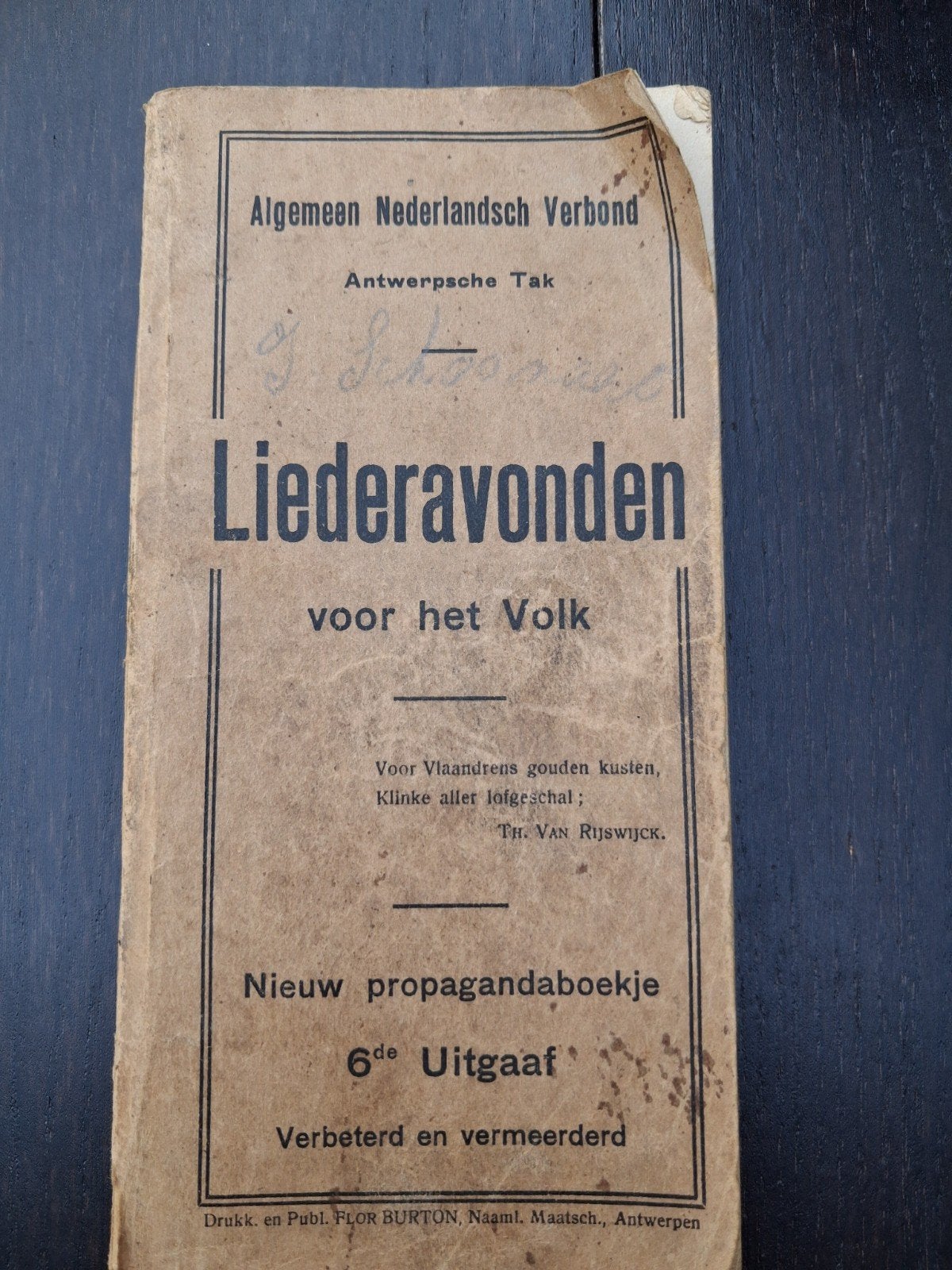 Liederavonden voor het Volk, Ophalen