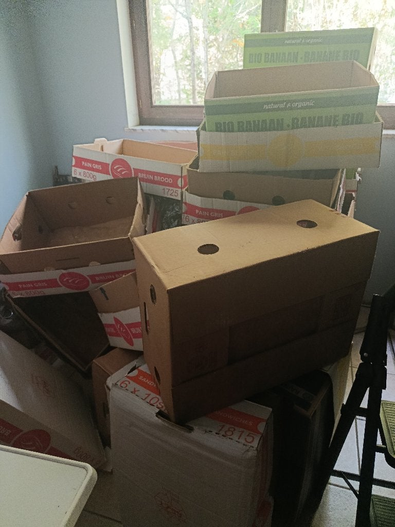 Cartons à bananes pour déménagement, Bricolage & Construction, 35 à 50 cm, Enlèvement, Utilisé, 40 à 60 cm