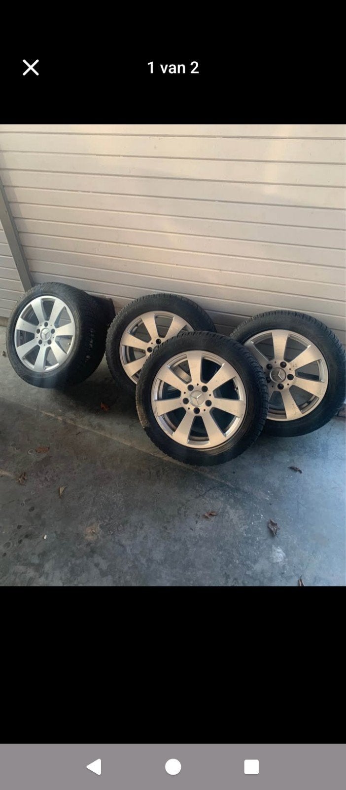 Wielen set mercedes, Ophalen, 16 inch, Winterbanden
