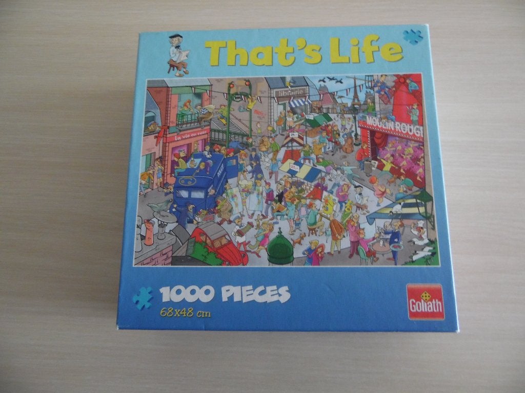 PUZZLE THAT'S LIFE     1000 PIÈCES    PARIS GOLIATH, Enlèvement ou Envoi, 500 à 1500 pièces, Comme neuf, Puzzle