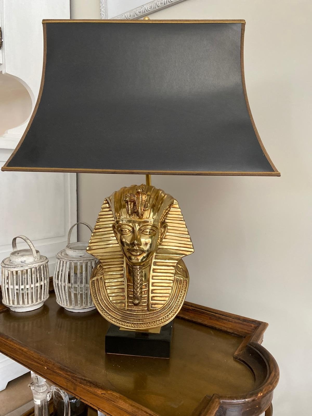 Lampe de table en bronze Toutankhamon, Noir, Enlèvement