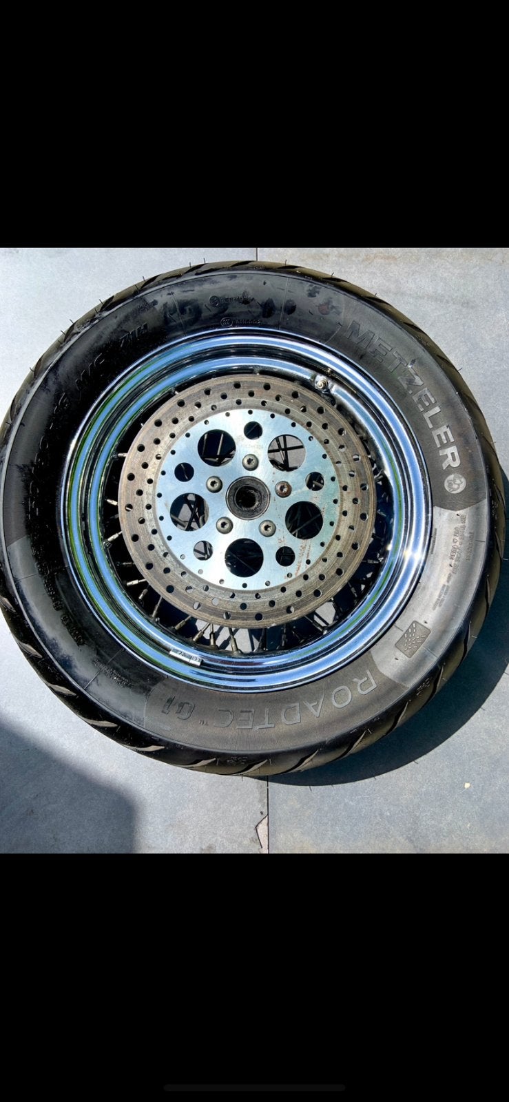 Harley 16 inch Achterwiel Chroom | Metzeler Evo Softail, Motoren, Onderdelen | Harley-Davidson, Verzenden, Nieuw