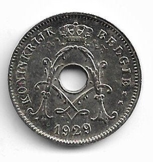 België: 10 cent 1929 VL  in FDC !!! = morin 352, Postzegels en Munten, Ophalen of Verzenden, Losse munt