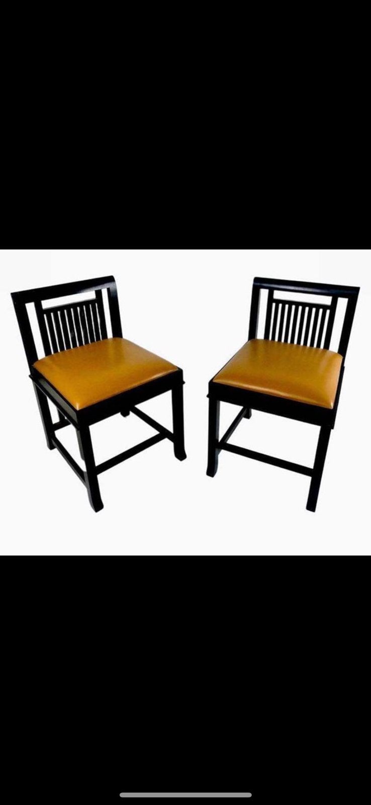 Frank Lloyd Wright Cassina Coonley 1 Paire originale numéro, Comme neuf, Enlèvement, Noir, Cuir